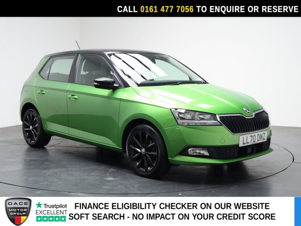 Used 2020 GREEN SKODA FABIA Hatchback 1.0 TSI Colour Edition Hatchback 5dr Petrol Manual Euro 6 (s/s) (95 ps) (reg. 2020-11-12) for sale in Stockport