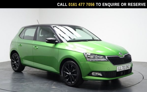 Used 2020 GREEN SKODA FABIA Hatchback 1.0 TSI Colour Edition Hatchback 5dr Petrol Manual Euro 6 (s/s) (95 ps) (reg. 2020-11-12) for sale in Stockport
