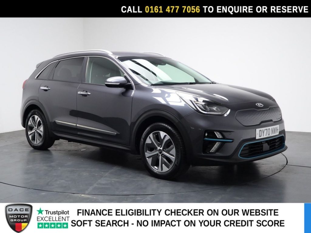 Used 2020 GREY KIA NIRO SUV 64kWh 4 SUV 5dr Electric Auto (201 bhp) (reg. 2020-09-29) for sale in Stockport
