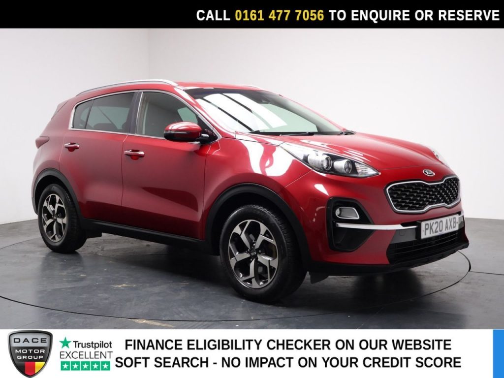 Used 2020 RED KIA SPORTAGE SUV 1.6 CRDi EcoDynamics+ 2 SUV 5dr Diesel Hybrid DCT Euro 6 (s/s) (134 bhp) (reg. 2020-06-04) for sale in Stockport
