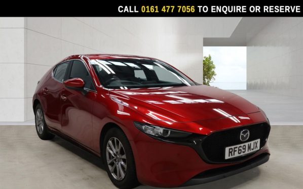 Used 2020 RED MAZDA MAZDA3 Hatchback 2.0 SKYACTIV-G MHEV SE-L Lux Hatchback 5dr Petrol Auto Euro 6 (s/s) (122 ps) (reg. 2020-01-29) for sale in Stockport