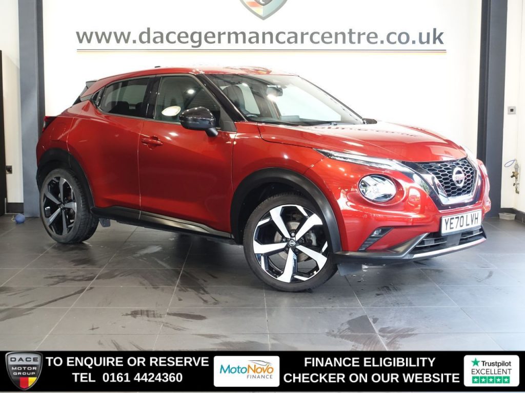 Used 2020 RED NISSAN JUKE SUV 1.0 DIG-T Tekna SUV 5dr Petrol Manual Euro 6 (s/s) (114 ps) (reg. 2020-12-11) for sale in Altrincham