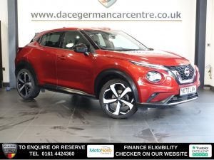 Used 2020 RED NISSAN JUKE SUV 1.0 DIG-T Tekna SUV 5dr Petrol Manual Euro 6 (s/s) (114 ps) (reg. 2020-12-11) for sale in Altrincham