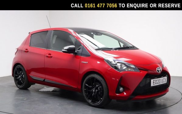 Used 2020 RED TOYOTA YARIS Hatchback 1.5 VVT-h GR SPORT Hatchback 5dr Petrol Hybrid E-CVT Euro 6 (s/s) (100 ps) (reg. 2020-03-10) for sale in Stockport