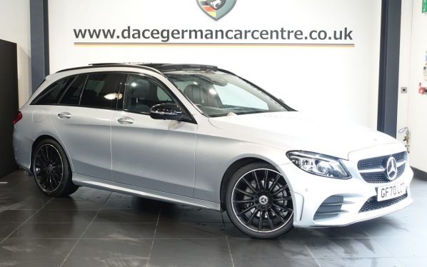 Used 2020 SILVER MERCEDES-BENZ C-CLASS Estate 2.0 C220d AMG Line Edition (Premium Plus) Estate 5dr Diesel G-Tronic+ Euro 6 (s/s) (194 ps) (reg. 2020-10-22) for sale in Altrincham