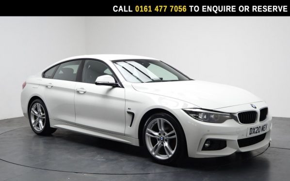 Used 2020 WHITE BMW 4 SERIES GRAN COUPE Hatchback 2.0 420i GPF M Sport Hatchback 5dr Petrol Manual Euro 6 (s/s) (184 ps) (reg. 2020-03-17) for sale in Stockport