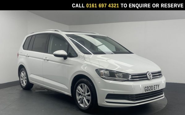 Used 2020 WHITE VOLKSWAGEN TOURAN MPV 1.5 TSI EVO SE Family MPV 5dr Petrol DSG Euro 6 (s/s) (150 ps) (reg. 2020-08-25) for sale in Manchester