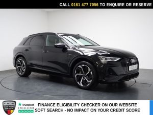 Used 2021 BLACK AUDI E-TRON SUV 50 Black Edition SUV 5dr Electric Auto quattro 71.2kWh (313 ps) (reg. 2021-06-04) for sale in Stockport