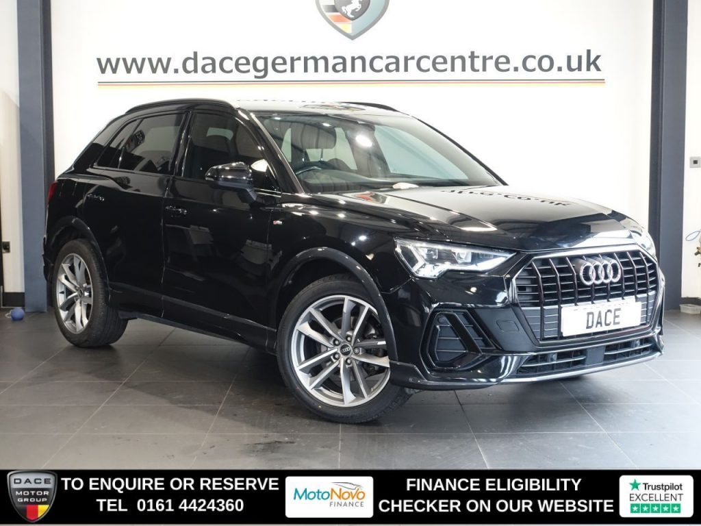 Used 2021 BLACK AUDI Q3 SUV 1.5 TFSI CoD 35 Black Edition SUV 5dr Petrol S Tronic Euro 6 (s/s) (150 ps) (reg. 2021-10-22) for sale in Altrincham