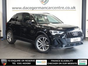 Used 2021 BLACK AUDI Q3 SUV 1.5 TFSI CoD 35 Black Edition SUV 5dr Petrol S Tronic Euro 6 (s/s) (150 ps) (reg. 2021-10-22) for sale in Altrincham