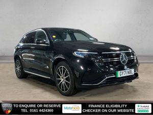 Used 2021 BLACK MERCEDES-BENZ EQC SUV EQC 400 80kWh AMG Line SUV 5dr Electric Auto 4MATIC (408 ps) (reg. 2021-11-03) for sale in Altrincham
