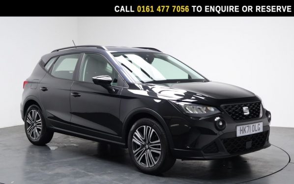Used 2021 BLACK SEAT ARONA SUV 1.0 TSI SE Technology SUV 5dr Petrol DSG Euro 6 (s/s) (110 ps) (reg. 2021-12-15) for sale in Stockport