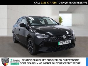 Used 2021 BLACK VAUXHALL Corsa Electric Hatchback 50kWh Elite Nav Premium Hatchback 5dr Electric Auto (7.4Kw Charger) (136 ps) (reg. 2021-12-31) for sale in Stockport