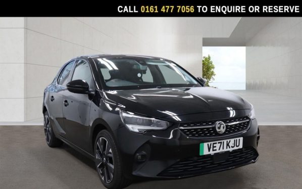 Used 2021 BLACK VAUXHALL Corsa Electric Hatchback 50kWh Elite Nav Premium Hatchback 5dr Electric Auto (7.4Kw Charger) (136 ps) (reg. 2021-12-31) for sale in Stockport
