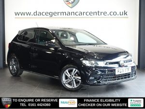 Used 2021 BLACK VOLKSWAGEN POLO Hatchback 1.0 TSI R-Line Hatchback 5dr Petrol Manual Euro 6 (s/s) (95 ps) (reg. 2021-11-19) for sale in Altrincham