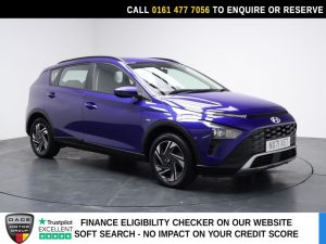 Used 2021 BLUE HYUNDAI BAYON SUV 1.0 T-GDi MHEV SE Connect SUV 5dr Petrol Hybrid DCT Euro 6 (s/s) (100 ps) (reg. 2021-09-24) for sale in Stockport