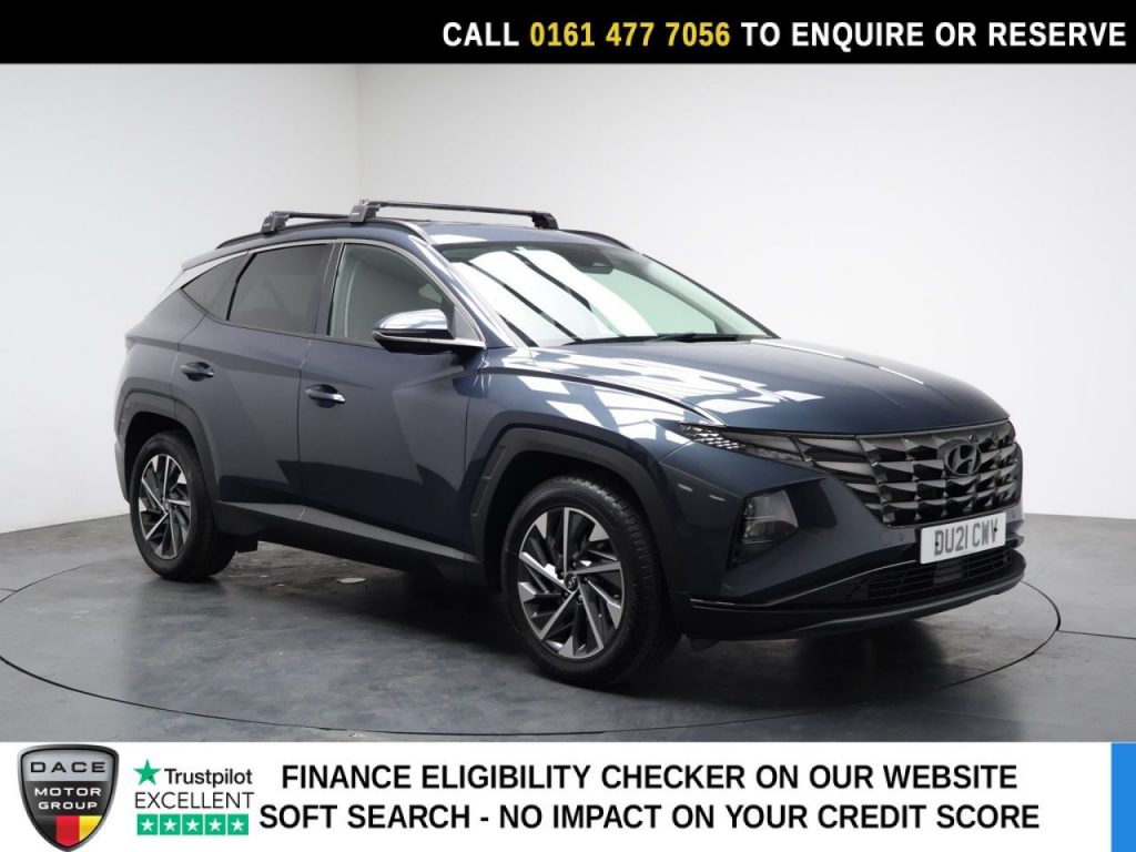 Used 2021 BLUE HYUNDAI TUCSON SUV 1.6 T-GDi Premium SUV 5dr Petrol Manual Euro 6 (s/s) (150 ps) (reg. 2021-05-31) for sale in Stockport