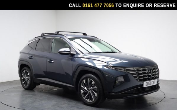 Used 2021 BLUE HYUNDAI TUCSON SUV 1.6 T-GDi Premium SUV 5dr Petrol Manual Euro 6 (s/s) (150 ps) (reg. 2021-05-31) for sale in Stockport