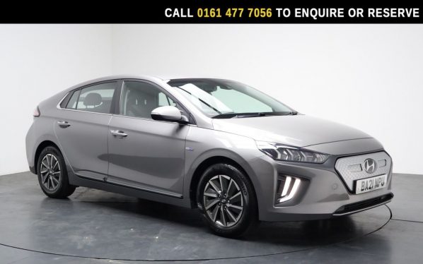 Used 2021 GREY HYUNDAI IONIQ Hatchback 38.3kWh Premium Hatchback 5dr Electric Auto (136 ps) (reg. 2021-08-16) for sale in Stockport