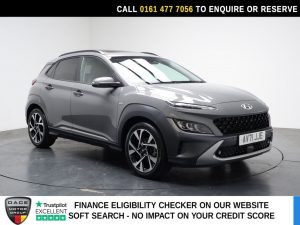 Used 2021 GREY HYUNDAI KONA SUV 1.0 T-GDi MHEV Ultimate SUV 5dr Petrol Hybrid Manual Euro 6 (s/s) (120 ps) (reg. 2021-10-23) for sale in Stockport