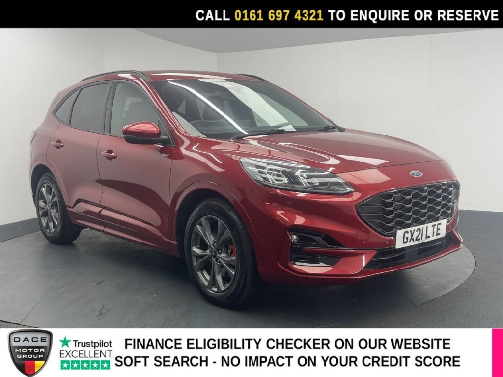 Used 2021 RED FORD KUGA SUV 2.5 EcoBoost Duratec 14.4kWh ST-Line First Edition SUV 5dr Petrol Plug-in Hybrid CVT Euro 6 (s/s) (225 ps) (reg. 2021-03-19) for sale in Manchester