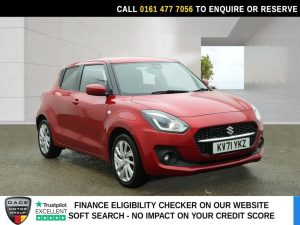 Used 2021 RED SUZUKI SWIFT Hatchback 1.2 Dualjet MHEV SZ-T Hatchback 5dr Petrol Hybrid Manual Euro 6 (s/s) (83 ps) (reg. 2021-09-10) for sale in Stockport