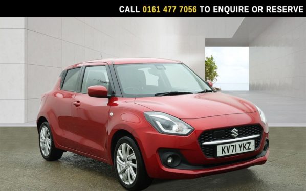 Used 2021 RED SUZUKI SWIFT Hatchback 1.2 Dualjet MHEV SZ-T Hatchback 5dr Petrol Hybrid Manual Euro 6 (s/s) (83 ps) (reg. 2021-09-10) for sale in Stockport