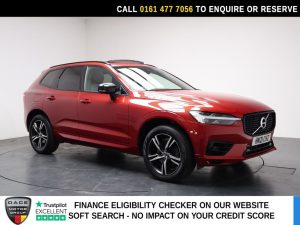 Used 2021 RED VOLVO XC60 SUV 2.0h T6 Recharge 11.6kWh R-Design SUV 5dr Petrol Plug-in Hybrid Auto AWD Euro 6 (s/s) (340 ps) (reg. 2021-03-27) for sale in Stockport