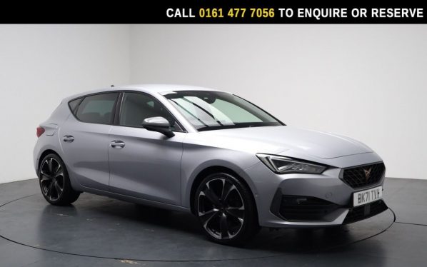 Used 2021 SILVER CUPRA LEON Hatchback 1.4 eHybrid 12.8kWh VZ2 Hatchback 5dr Petrol Plug-in Hybrid DSG Euro 6 (s/s) (245 ps) (reg. 2021-11-29) for sale in Stockport