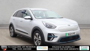 Used 2021 SILVER KIA NIRO SUV 64kWh 3 SUV 5dr Electric Auto (201 bhp) (reg. 2021-03-31) for sale in Altrincham