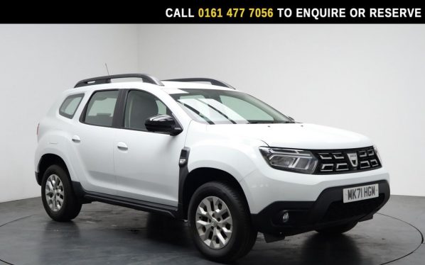 Used 2021 WHITE DACIA DUSTER SUV 1.0 TCe Comfort SUV 5dr Petrol Manual Euro 6 (s/s) (90 ps) (reg. 2021-09-10) for sale in Stockport
