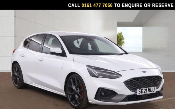 Used 2021 WHITE FORD FOCUS Hatchback 2.0 EcoBlue ST Hatchback 5dr Diesel Manual Euro 6 (s/s) (190 ps) (reg. 2021-03-30) for sale in Stockport