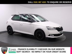 Used 2021 WHITE SKODA FABIA Hatchback 1.0 TSI Monte Carlo Hatchback 5dr Petrol Manual Euro 6 (s/s) (95 ps) (reg. 2021-05-29) for sale in Manchester