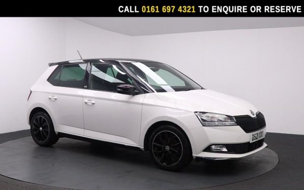 Used 2021 WHITE SKODA FABIA Hatchback 1.0 TSI Monte Carlo Hatchback 5dr Petrol Manual Euro 6 (s/s) (95 ps) (reg. 2021-05-29) for sale in Manchester