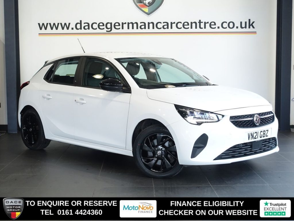 Used 2021 WHITE VAUXHALL Corsa Electric Hatchback 50kWh SE Nav Premium Hatchback 5dr Electric Auto (7.4Kw Charger) (136 ps) (reg. 2021-04-30) for sale in Altrincham