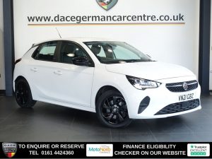 Used 2021 WHITE VAUXHALL Corsa Electric Hatchback 50kWh SE Nav Premium Hatchback 5dr Electric Auto (7.4Kw Charger) (136 ps) (reg. 2021-04-30) for sale in Altrincham