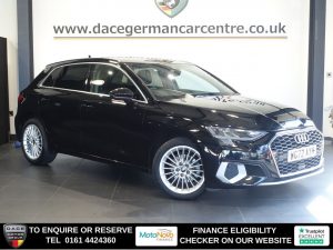 Used 2022 BLACK AUDI A3 Hatchback 2.0 TDI 35 Sport Sportback 5dr Diesel S Tronic Euro 6 (s/s) (150 ps) (reg. 2022-11-22) for sale in Altrincham