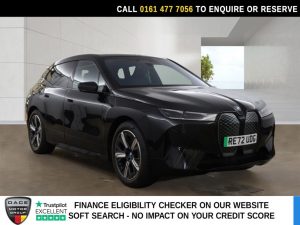 Used 2022 BLACK BMW IX SUV 40 76.6kWh M Sport Edition SUV 5dr Electric Auto xDrive (326 ps) (reg. 2022-11-28) for sale in Stockport