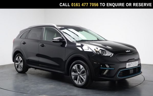 Used 2022 BLACK KIA NIRO SUV 64kWh 2 SUV 5dr Electric Auto (201 bhp) (reg. 2022-02-01) for sale in Stockport