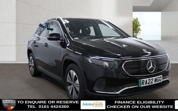 Used 2022 BLACK MERCEDES-BENZ EQA SUV EQA 250 66.5kWh Sport SUV 5dr Electric Auto (190 ps) (reg. 2022-06-28) for sale in Altrincham
