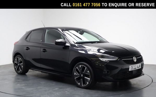 Used 2022 BLACK VAUXHALL Corsa Electric Hatchback 50kWh SRi Premium Hatchback 5dr Electric Auto (136 ps) (reg. 2022-04-28) for sale in Stockport