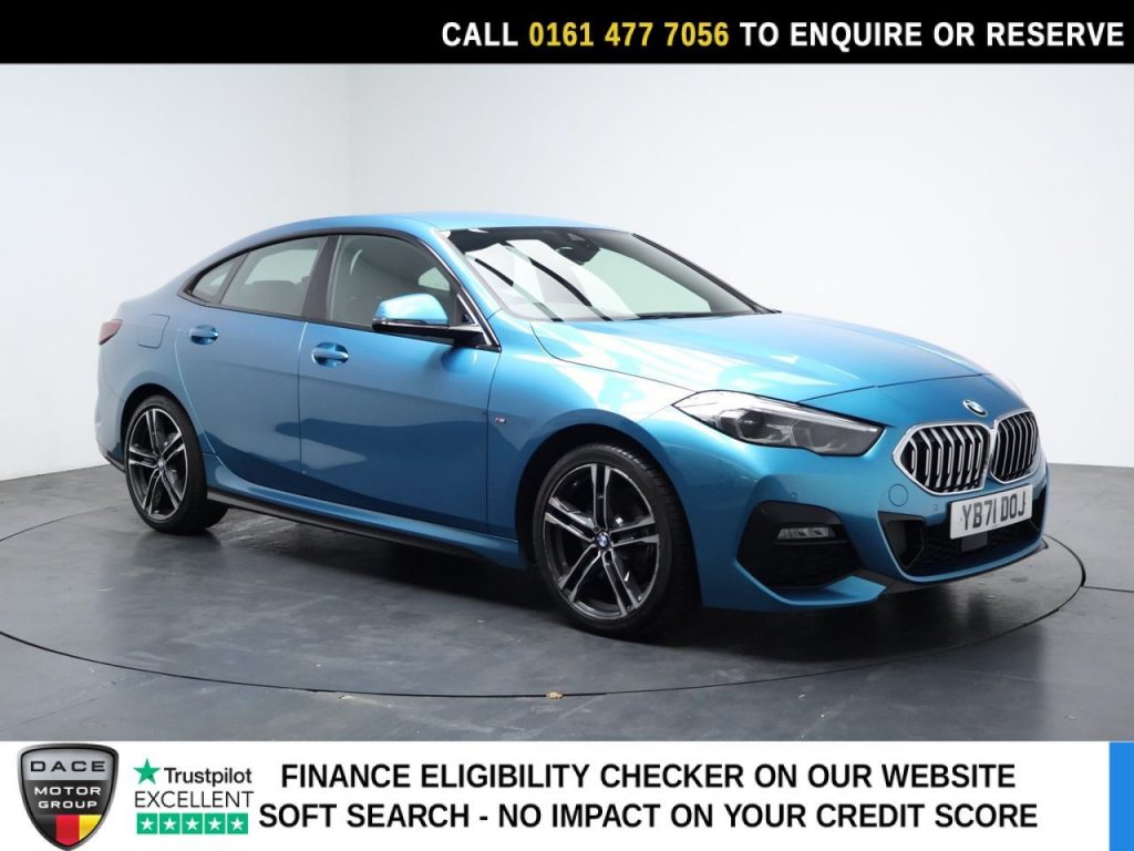 Used 2022 BLUE BMW 2 SERIES GRAN COUPE Saloon 1.5 218i M Sport Saloon 4dr Petrol DCT Euro 6 (s/s) (136 ps) (reg. 2022-01-05) for sale in Stockport