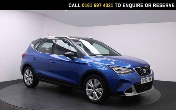 Used 2022 BLUE SEAT ARONA SUV 1.0 TSI XPERIENCE SUV 5dr Petrol Manual Euro 6 (s/s) (110 ps) (reg. 2022-06-29) for sale in Manchester