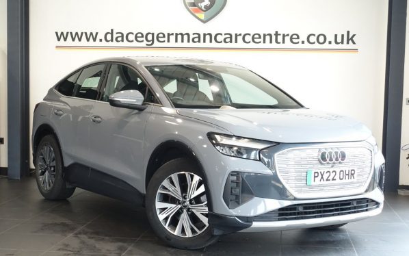 Used 2022 GREY AUDI Q4 E-TRON SUV 35 Sport Sportback 5dr Electric Auto 55kWh (170 ps) (reg. 2022-05-23) for sale in Altrincham