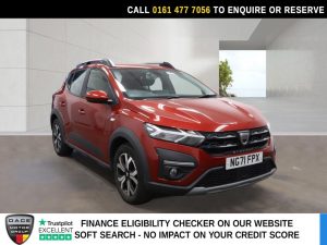 Used 2022 RED DACIA SANDERO STEPWAY Hatchback 1.0 TCe Prestige Hatchback 5dr Petrol Manual Euro 6 (s/s) (90 ps) (reg. 2022-01-11) for sale in Stockport