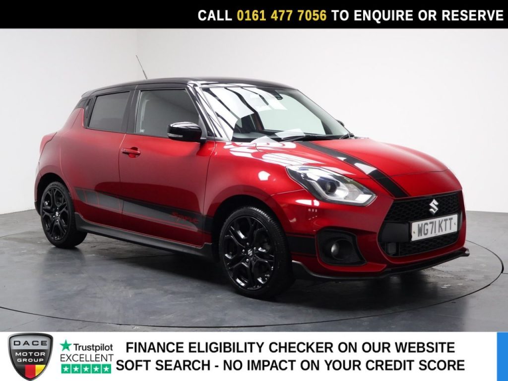 Used 2022 RED SUZUKI SWIFT Hatchback 1.4 Boosterjet MHEV Sport Hatchback 5dr Petrol Hybrid Manual Euro 6 (s/s) (129 ps) (reg. 2022-02-05) for sale in Stockport