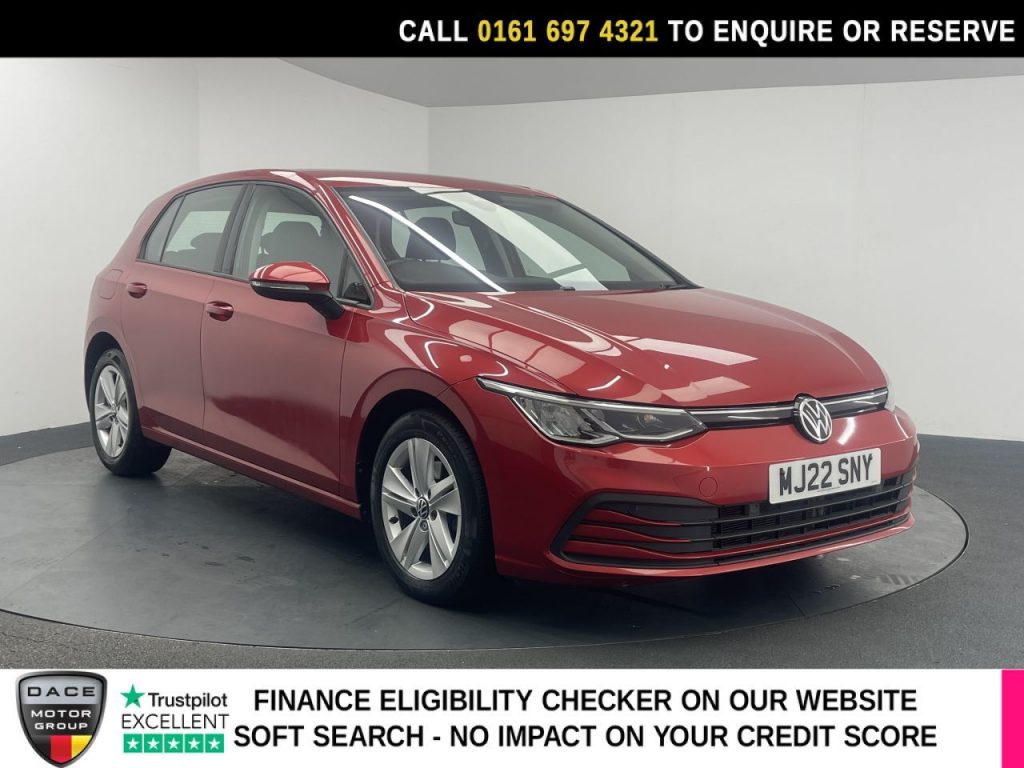 Used 2022 RED VOLKSWAGEN GOLF Hatchback 1.5 eTSI MHEV Life Hatchback 5dr Petrol Hybrid DSG Euro 6 (s/s) (150 ps) (reg. 2022-04-15) for sale in Manchester