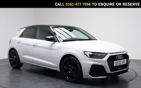 Used 2022 WHITE AUDI A1 Hatchback 1.0 TFSI 30 Black Edition Sportback 5dr Petrol Manual Euro 6 (s/s) (110 ps) (reg. 2022-03-01) for sale in Stockport