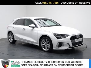 Used 2022 WHITE AUDI A3 Hatchback 1.5 TFSI 35 Sport Sportback 5dr Petrol Manual Euro 6 (s/s) (150 ps) (reg. 2022-06-30) for sale in Stockport