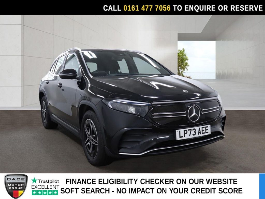 Used 2023 BLACK MERCEDES-BENZ EQA SUV EQA 300 66.5kWh AMG Line SUV 5dr Electric Auto 4MATIC (228 ps) (reg. 2023-12-04) for sale in Stockport
